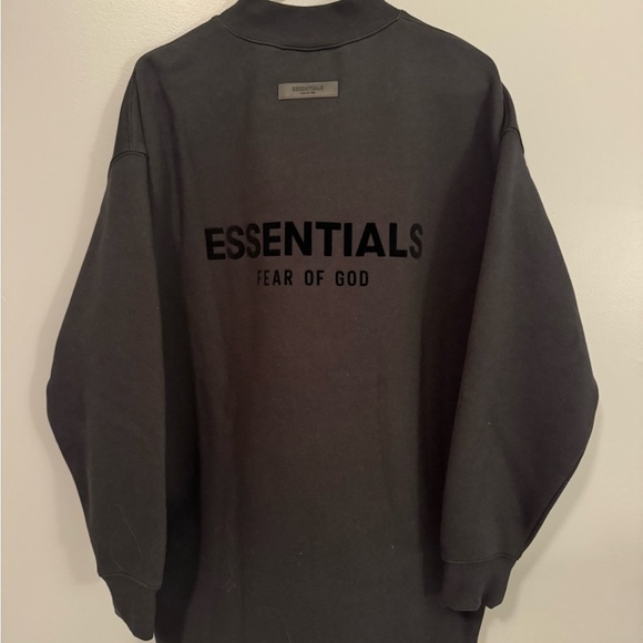 Fear of God Essentials Black Sweatshirt